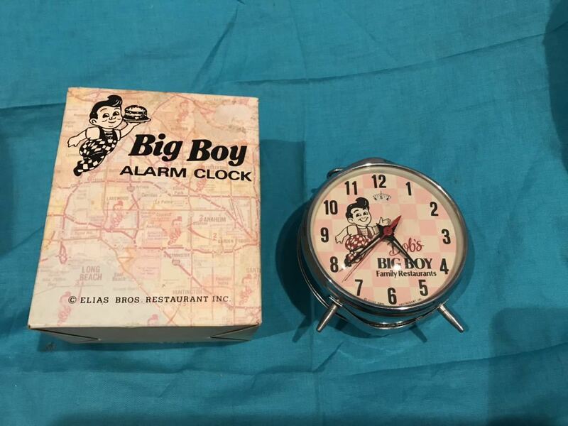 ビッグボーイ☆Big Boy☆ALARM CLOCK☆ネジ巻き式☆目覚まし時計
