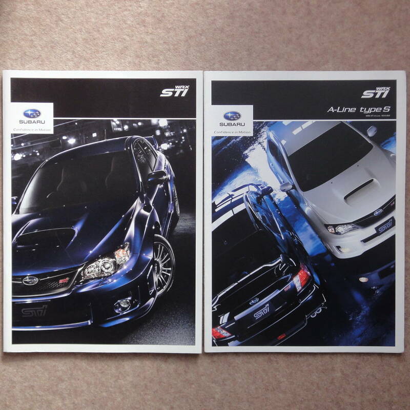 WRX STI カタログ　特別仕様車 A-Line type-S GRB GRF GVB GVF C型 4ドア 5ドア 4door 5door EJ20 EJ25 インプレッサ 2011年10月