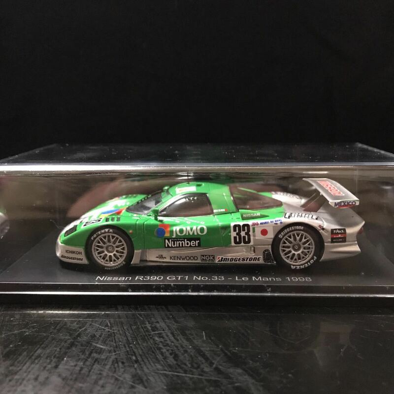 スパーク 1/43 日産 モータースポーツ R390 GT1 #33 影山 正美/本山 哲/黒澤 琢弥　ルマン24時間　1998 10位　アシェット