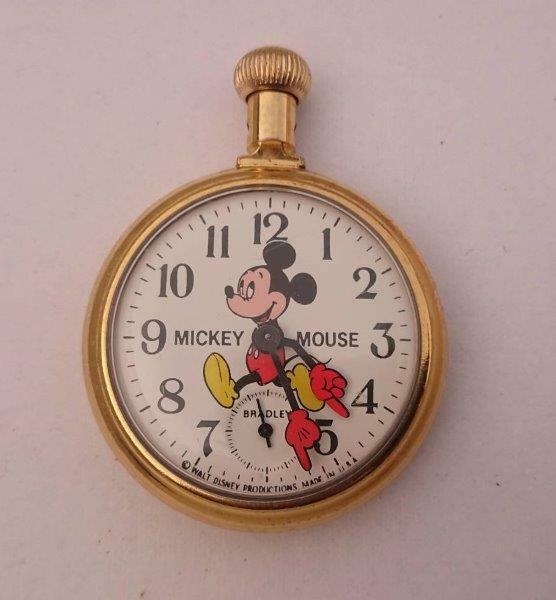 ミッキーマウス USA 米製 稼働品 懐中時計　レターパックプラス可　0504T11G