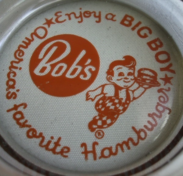 VINTAGE 1960s BOBS ボブズ BIG BOY ビッグボーイ ガラス製 灰皿 ビンテージ アメリカ企業物 60s 70s