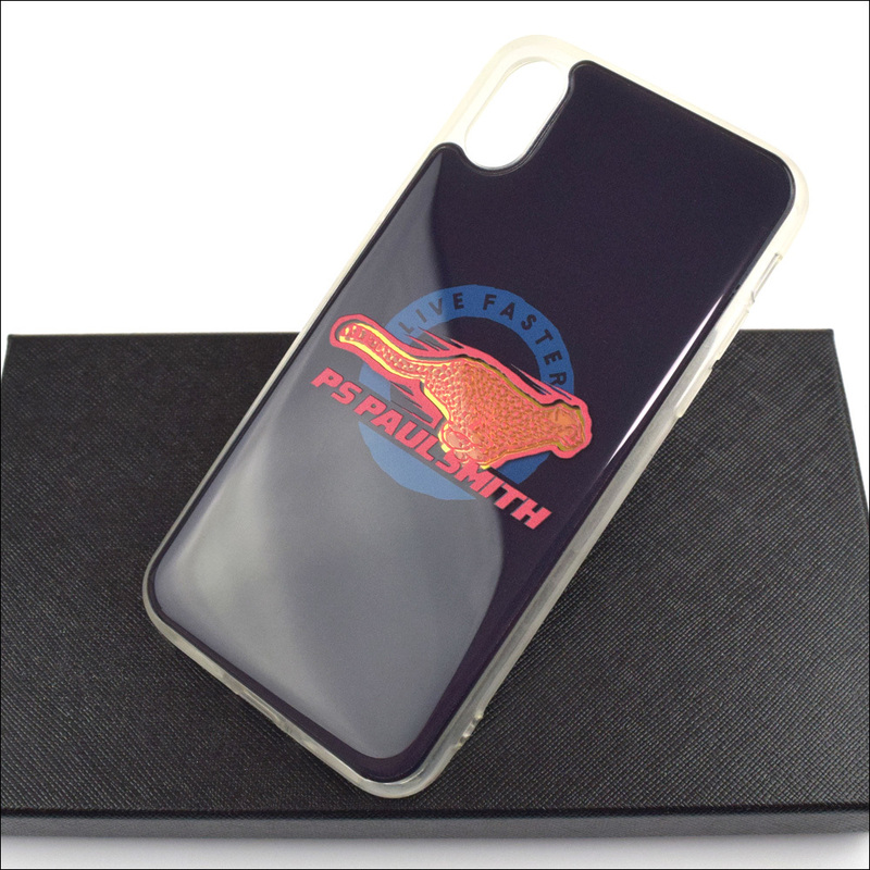 新品 Paul Smith ポールスミス Live Faster アイフォンケース スマホケース ネイビー iPhoneX/XS対応 フランス製 PSZ315-30