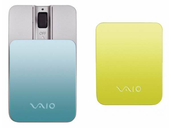 再値下げ 新品未開封 ソニー VAIO バイオ Bluetooth モバイル マウス レーザーマウス VGP-BMS15/L（ブルー）カバーライトグリーン vpcp P
