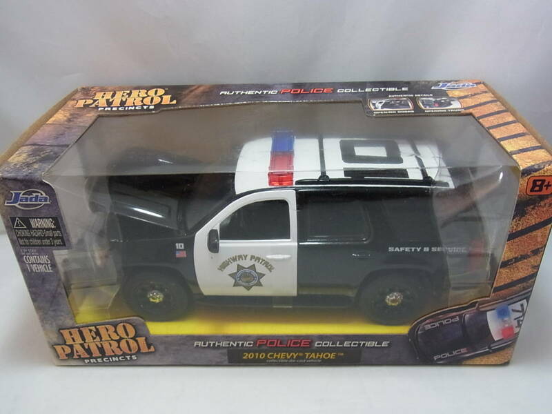 Jada 1/24 HERO PATROL 2010 CHEVY TAHOE シェビー タホ AUTHENTIC POLICE COLLECTIBLE