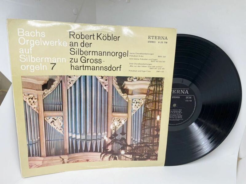 [X-611]BACH/ Bachs Orgelwerke auf Silbermann orgeln 7/Robert Kobler/ ETERNA:8 25 718/ クラシック　LP
