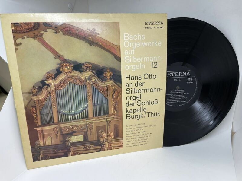 [X-614] BACH/Bachs Orgelwerke Auf Silbermannorgeln 12/ ETERNA:8 25 845/ クラシック　LP