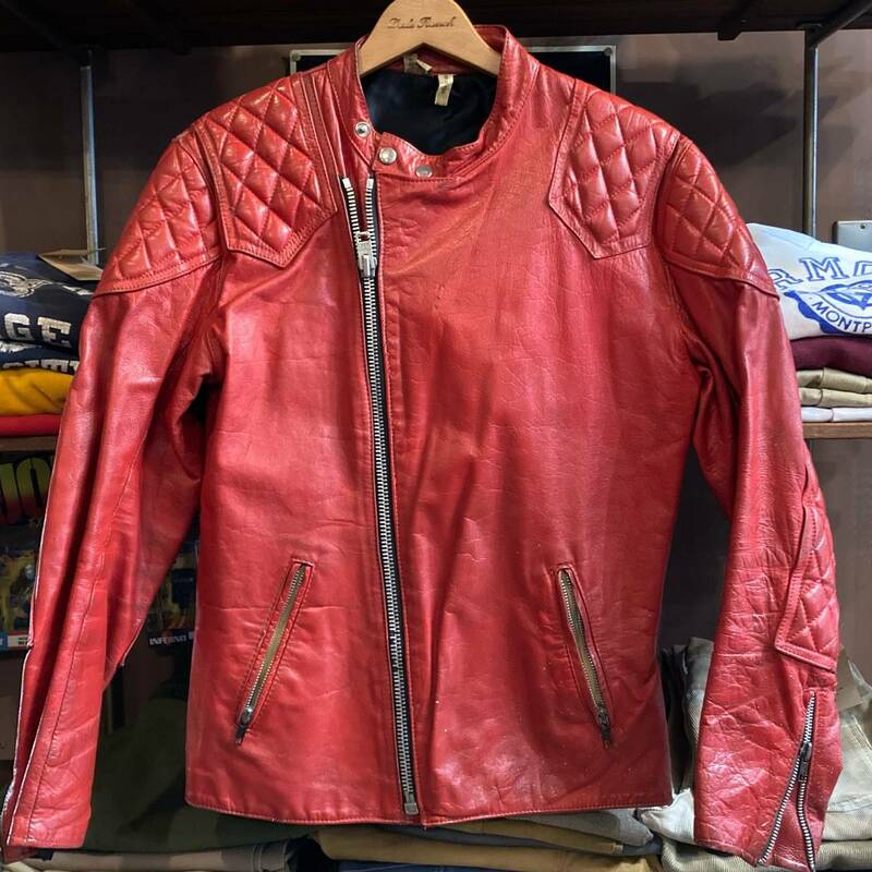 70s vintage TT leathers ライダースジャケット 英国