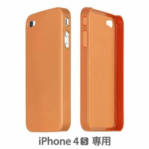 送料無料★スマホケース カバー iPhone4s オレンジ Cote&Ciel