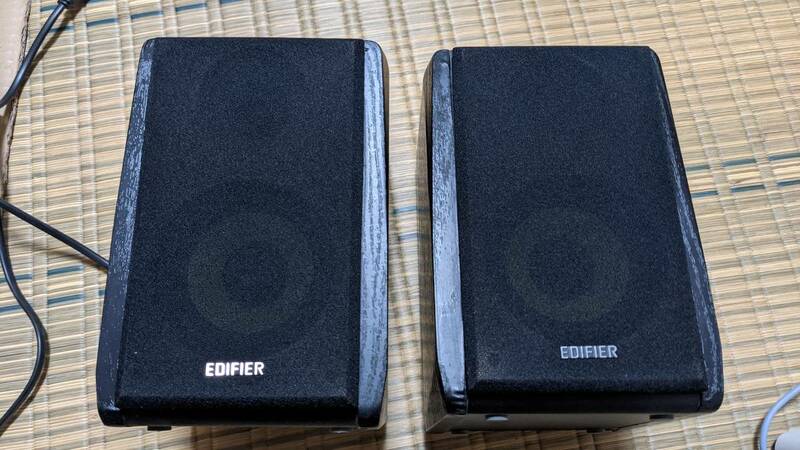 Edifier アンプ内蔵スピーカー R1000TCN ブラック ウーハー,ツイーターユニット交換品