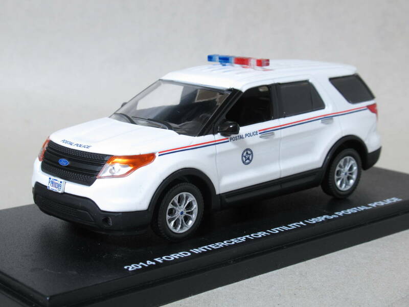 1/43 グリーンライト フォード インターセプト ユーティリティ USPS POSTAL POLICE 2014
