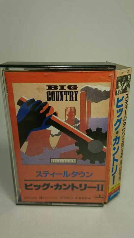 ビッグカントリー スティールタウン 国内盤カセットテープ 再生確認済 BIG COUNTRY STEEL TOWN ゆうパック６０サイズ