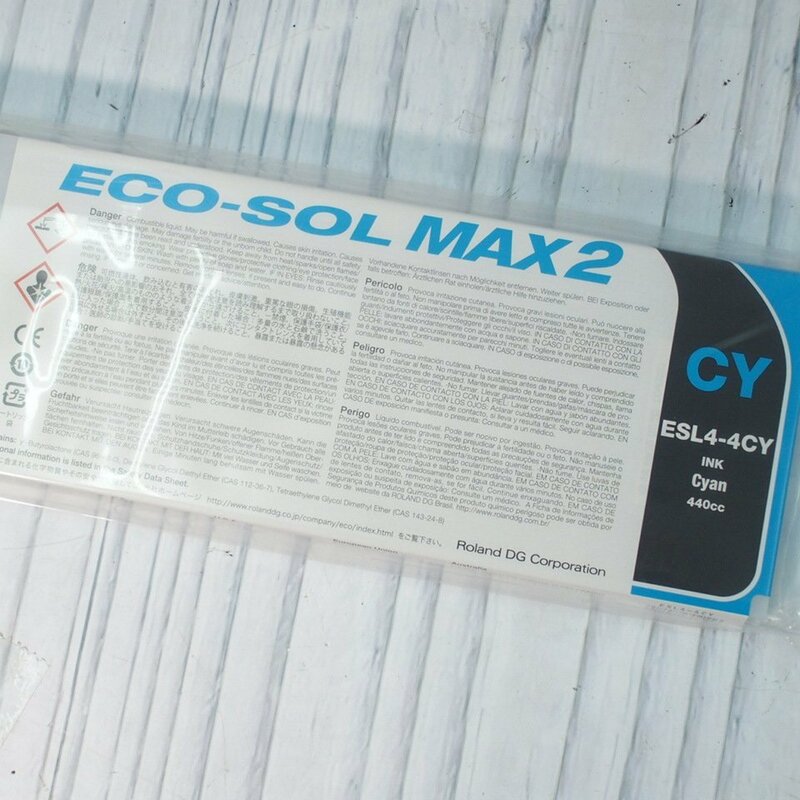 m002 B1【2 ローランド 純正インク ESL4-4CY 440㏄ ECO-SOL MAX2 440cc エコソルマックス2 】 80