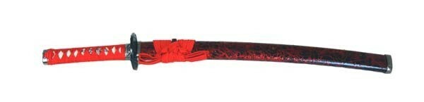 日本刀（模造刀）・美術刀　軽いアルミ刀身　赤雲　小刀