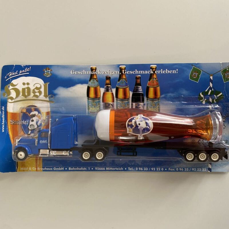 ヴィンテージ Hosl Beer Track ドイツビール toy トラック ビール Germany ブリスターパック 企業 アドバタイジング vintage アド物