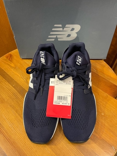 25.0 NewBalance MS247EN NB ネイビー スニーカー メンズスニーカー ニューバランス メンズシューズ 新品未使用品 送料無料 NEW BALANC