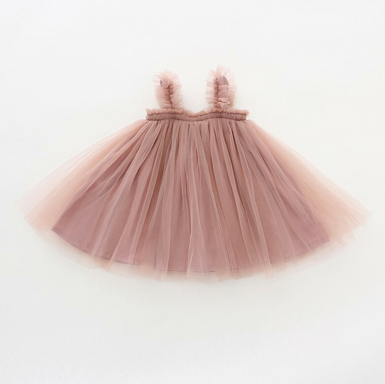 キャミワンピース ピンク 110ｃｍ ベビー チュチュスカート 新品 サンドレス ふんわり チュール 記念撮影