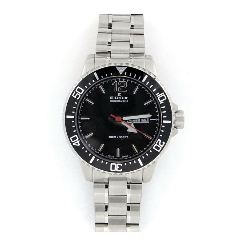 エドックス クロノラリーS デイデイト 84300 メンズ腕時計 質屋出品