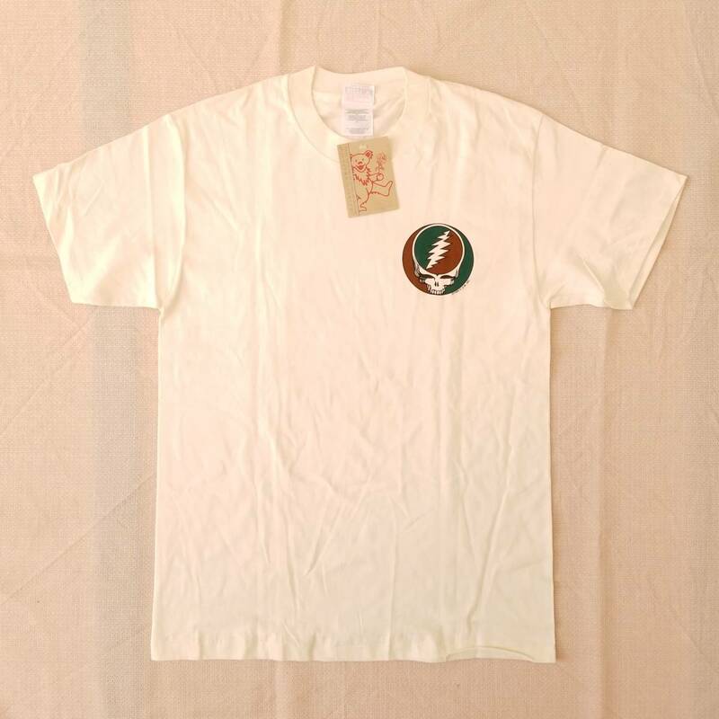 魅惑のバンドT特集! 90sデッドストック『GRATEFUL DEAD(グレイトフル・デッド) / 1965-1995』半袖Tシャツ Hanesボディ 生成り M／ロックT