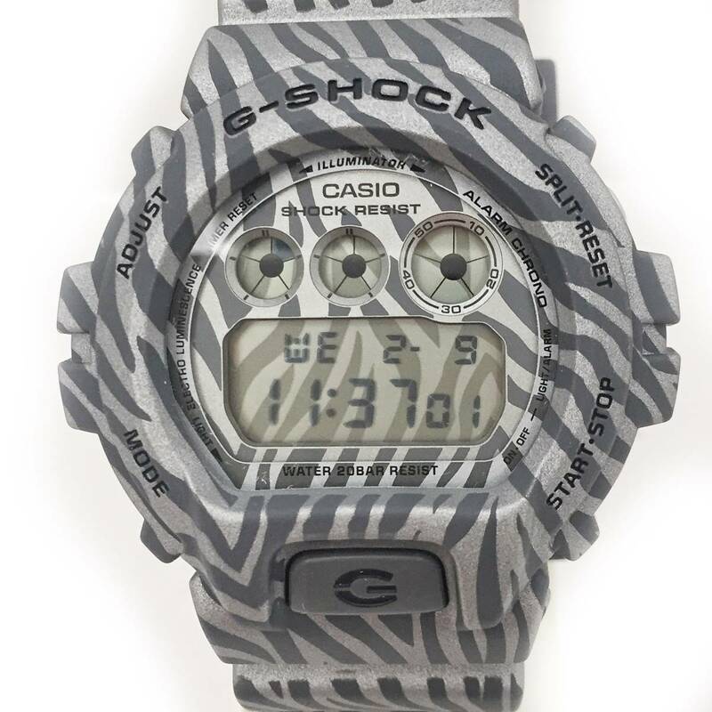 ■■【美品】CASIO/カシオ G-SHOCK ゼブラ 海外モデル DW-6900ZB-8ER クォーツ 腕時計■■
