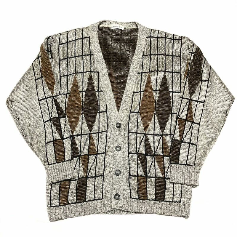 ビンテージ コットン カーディガン レーヨン混 Vintage Cardigan Bachrach / ニットカーディガン モヘアカーディガン