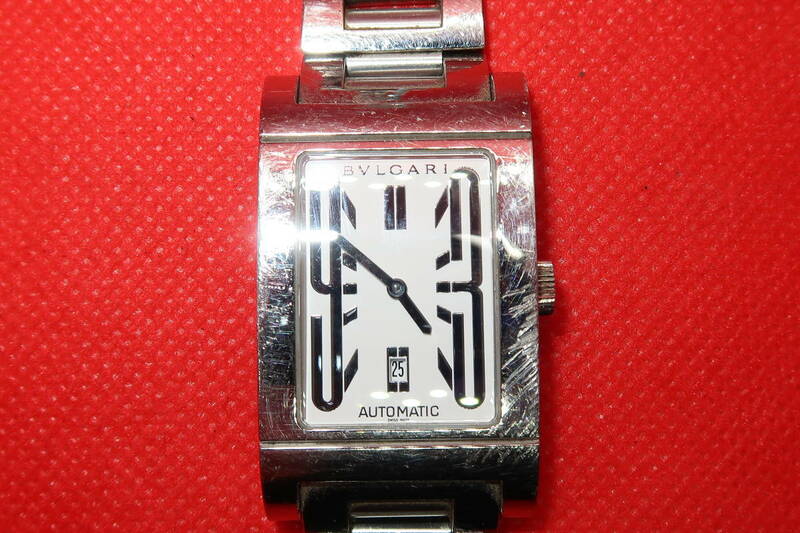 ♪♪BVLGARI ブルガリ レッタンゴロ RT45S メンズ 自動巻き 腕時計 難あり♪♪