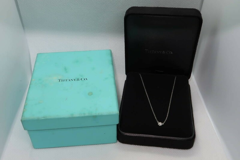 ●○TIFFANY&Co. ティファニー バイザヤード ネックレス ダイヤモンド PT950○●