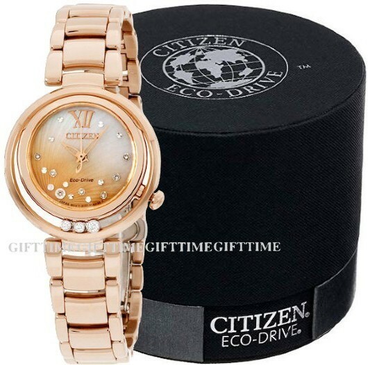 ☆CITIZEN L SUNRISE シチズン EM0323-51N ECO-DRIVE ROSEGOLD DIAMONDS ローズゴールド ダイアモンド