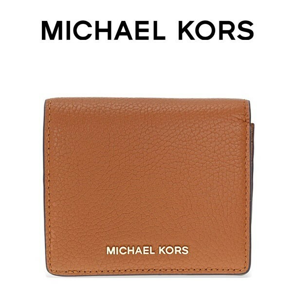 ☆MICHAEL KORS マイケルコース 二つ折り財布 カードケース レザー ロゴプレート レディース 32f6gm9d1l-230