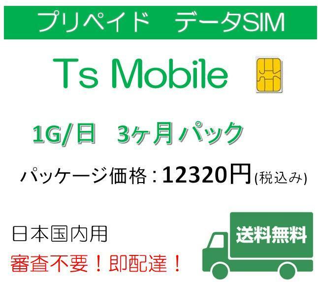 ドコモ 格安SIM プリペイドsim 日本国内 高速データ容量1G/日3ヶ月プラン(Docomo 格安SIM 3ヶ月パック)