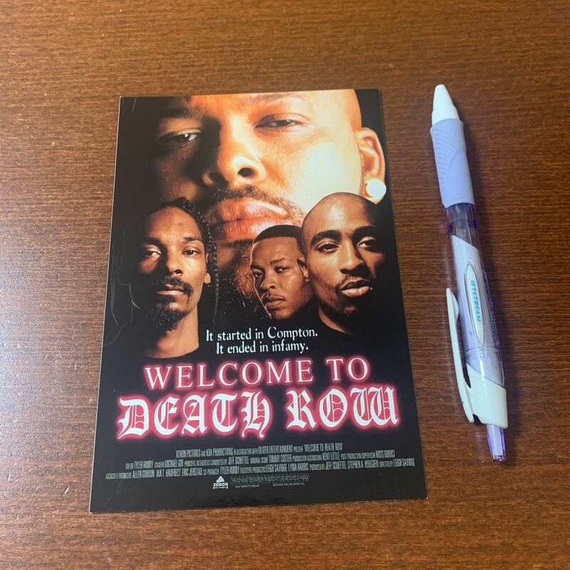 PROMO STICKER WELCOME TO DEATH ROW Dr Dre SNOOP 2pac プロモステッカー