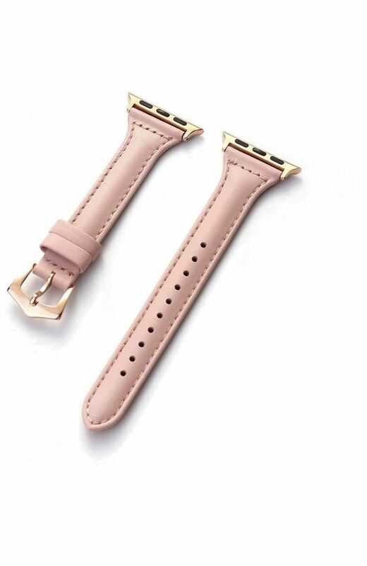 アップルウォッチバンド 革 レザーバンド Apple Watch38\40\41mm ピンク セール価格　可愛いベルト　優雅な雰囲気