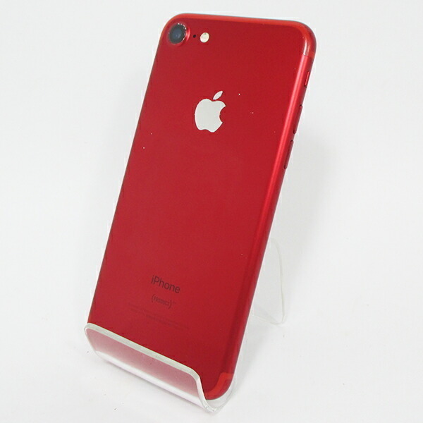 【中古】Apple アップル iPhone7 128GB au A1779　MPRX2J/A スマホ スマートフォン アイフォン レッド