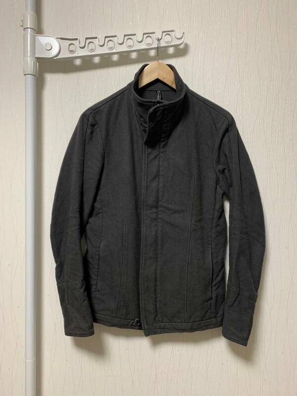 [r ripvanwinkle] 12SS 定価42,000 レヴォルーションジャケット コットンライダース 3 グレー 日本製 アールリップヴァンウィンクル