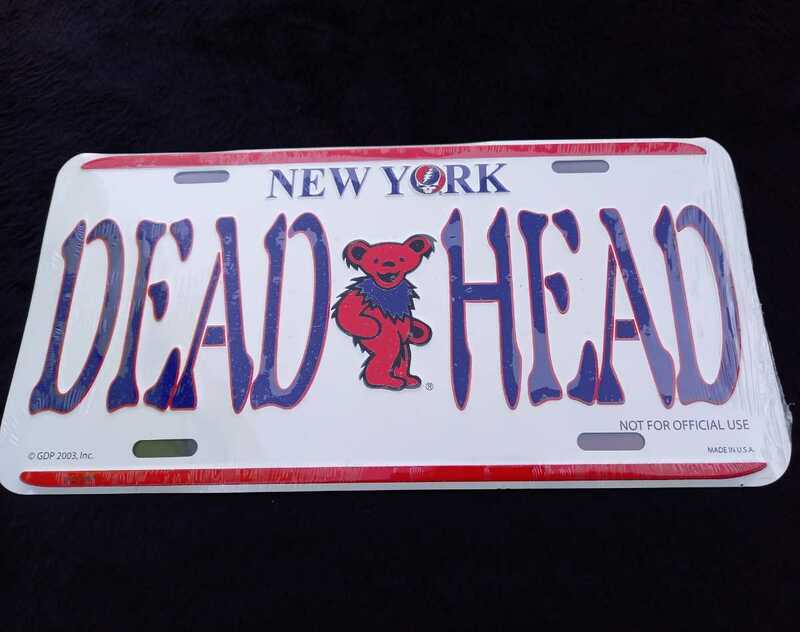 【送料無料】GRATEFUL DEAD BEAR ライセンスプレート ブリキ看板 グレイトフルデッドベア デッドヘッズ ヒッピー インテリア カー用品 3