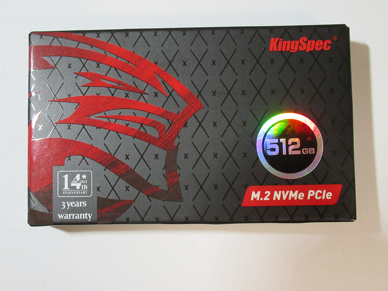 NVMe SSD 512GB / KingSpec M.2 2242 PCIe NE-512 両面実装品 （動作確認済み・新品）　(139)
