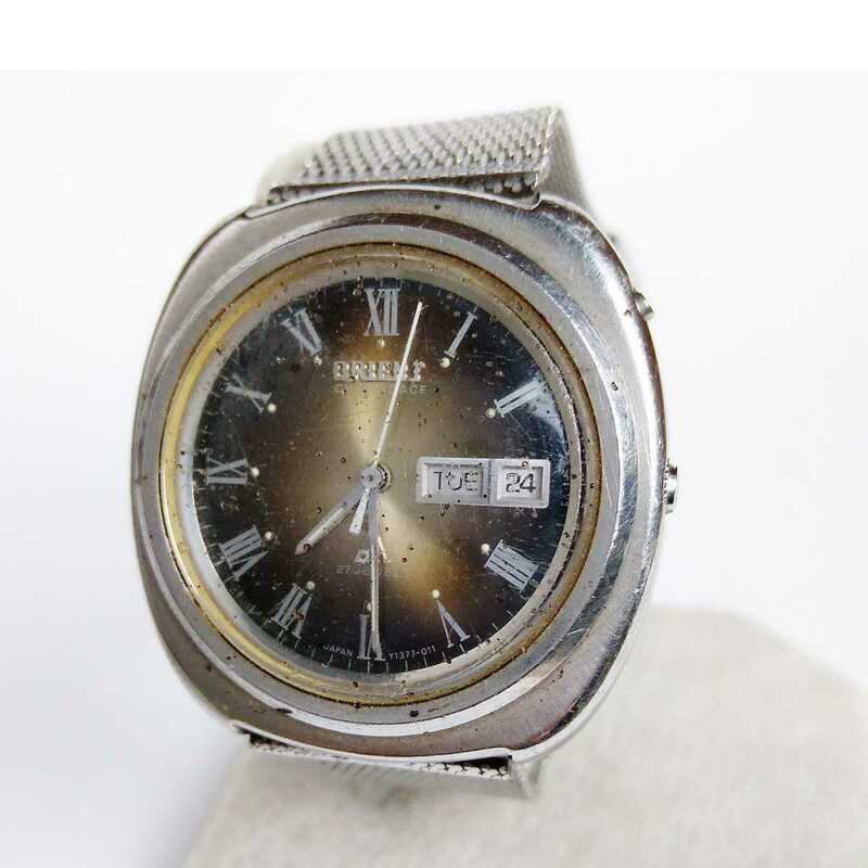動作品 ORIENT オリエント クロノエース カレンダー ヴィンテージ メンズ腕時計 稼働品 自動巻き p513