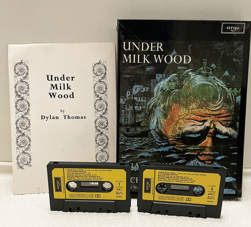 【箱付珍品】Dylan Thomas 英語のラジオ劇「Under Milk Wood」カセットテープ2本セット ディラン・トマス Bob Dylan ボブ・ディラン