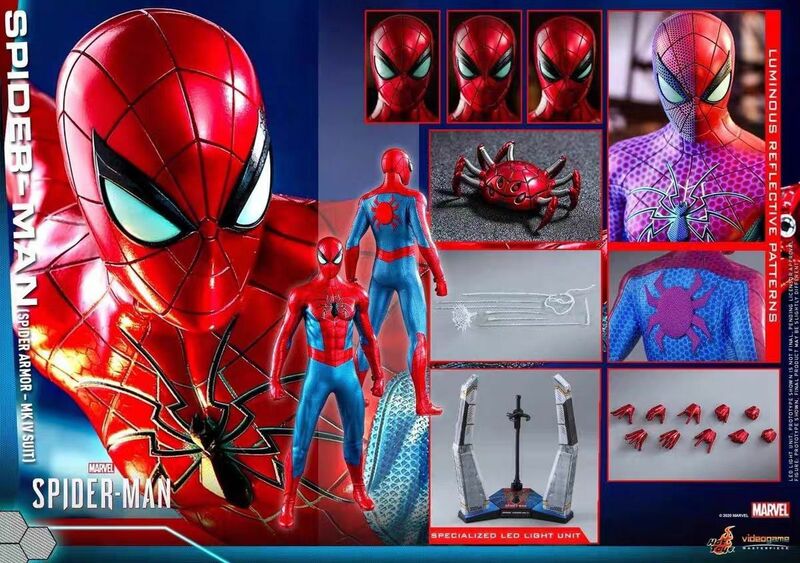 新品 未開封 Hottoys ホットトイズ 1/6 Marvel's Spider-Man スパイダーマン Spider-Man (スパイダー・アーマーMKIVスーツ版) VGM43
