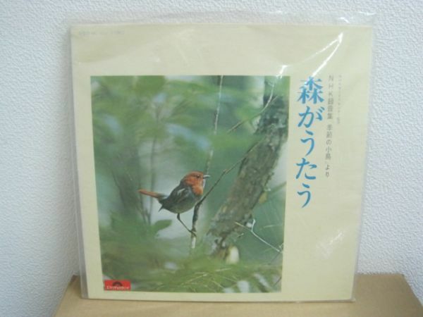 LPレコード NHK録音集「季節の小鳥」より　森がうたう　MC 3001　フィールドレコーディング