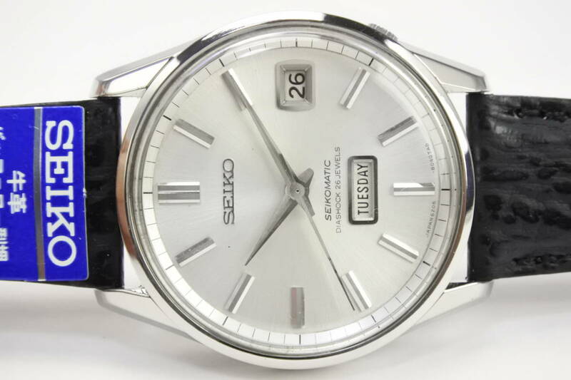 62系☆1966年製　SEIKO　セイコー マチック ウィークデーター 6206-8040　 26石 自動巻 紳士腕時計　純正ＳＥＩＫＯベルト