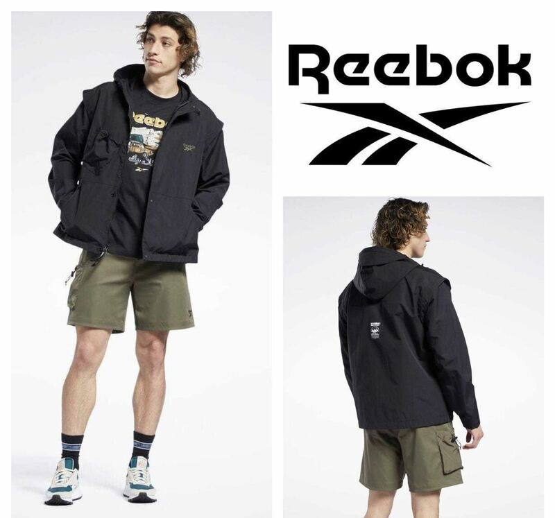 新品 定価13200円 XLサイズ リーボック　Reebok クラシックス キャンピング ジャケット Classics Camping Jacket ブラック