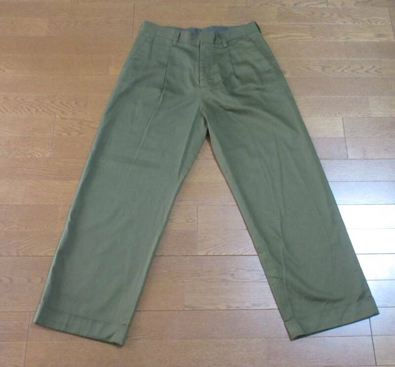 アーバンリサーチ コットンサテンワイドトラウザー UR76-14H004 KHAKI Lサイズ (検索用 URBAN RESEARCH カーキ