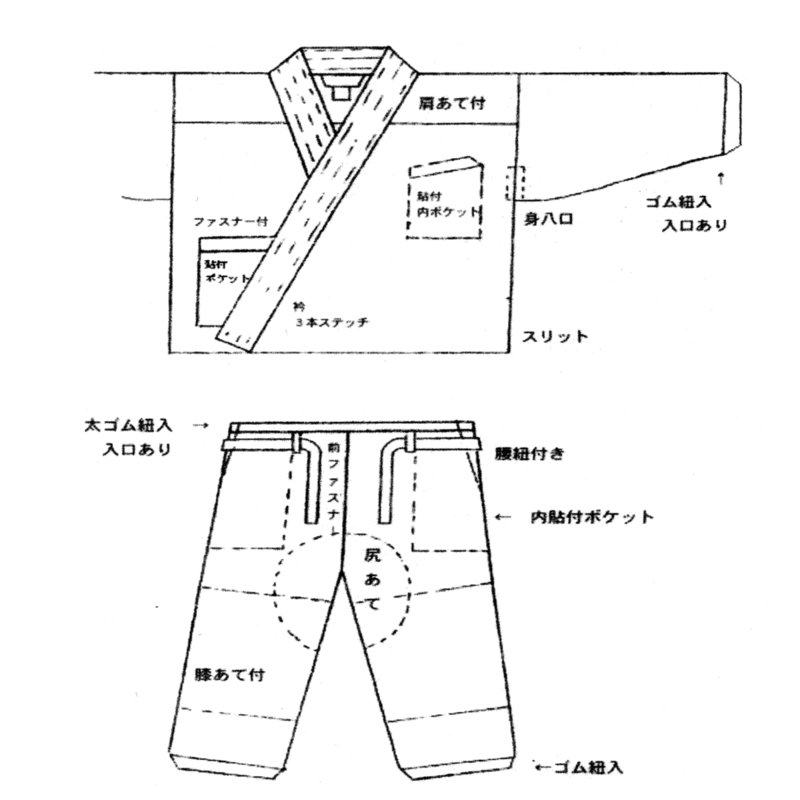 作務衣 さむえ 特製 本格　修行僧仕様　堅牢染　綿綾織「白　しろ」　M寸