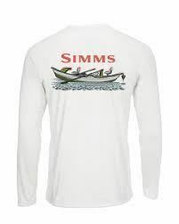 SIMMS シムス SOLAR TECH TEE LS SIMMS DRIFT WHITE US-XL