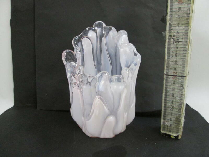 クラタクラフトグラス　クリスタルグラス　 花瓶　フラーワーベース　未使用箱なし