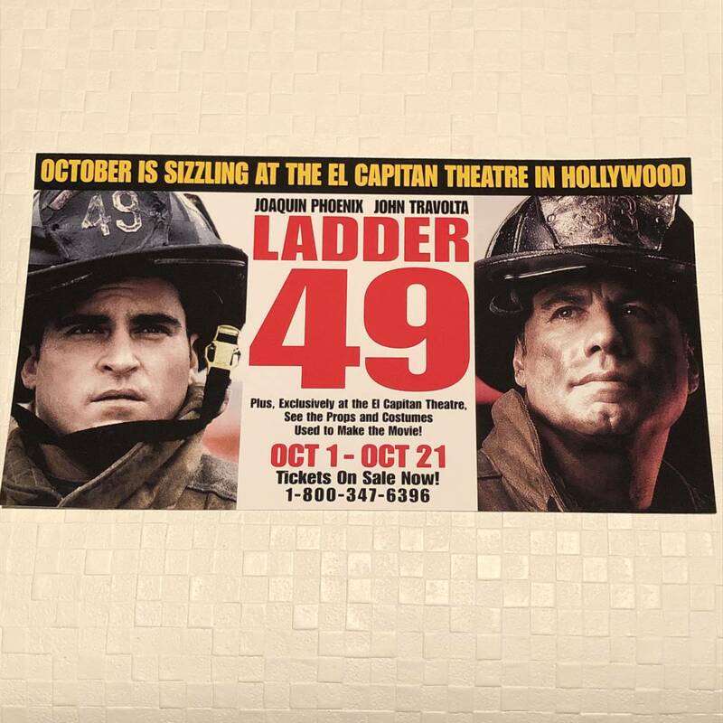 海外版 映画チラシ / 炎のメモリアル・LADDER 49 / ホアキン・フェニックス／ジョン・トラボルタ/ 珍品希少レア