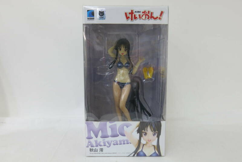 けいおん！　K-ON!　秋山 澪　Mio Akiyama　1/10スケール　フィギュア　BEACH QUEENS　wave コーポレーション　未開封品