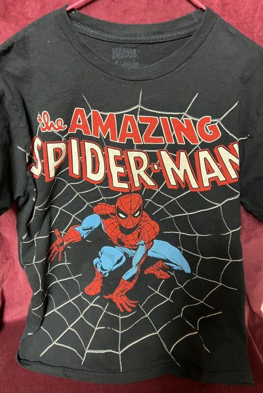 97 US古着 MARVEL COMICS『SPIDER-MAN』スパイダーマン Tシャツ L 送料込み