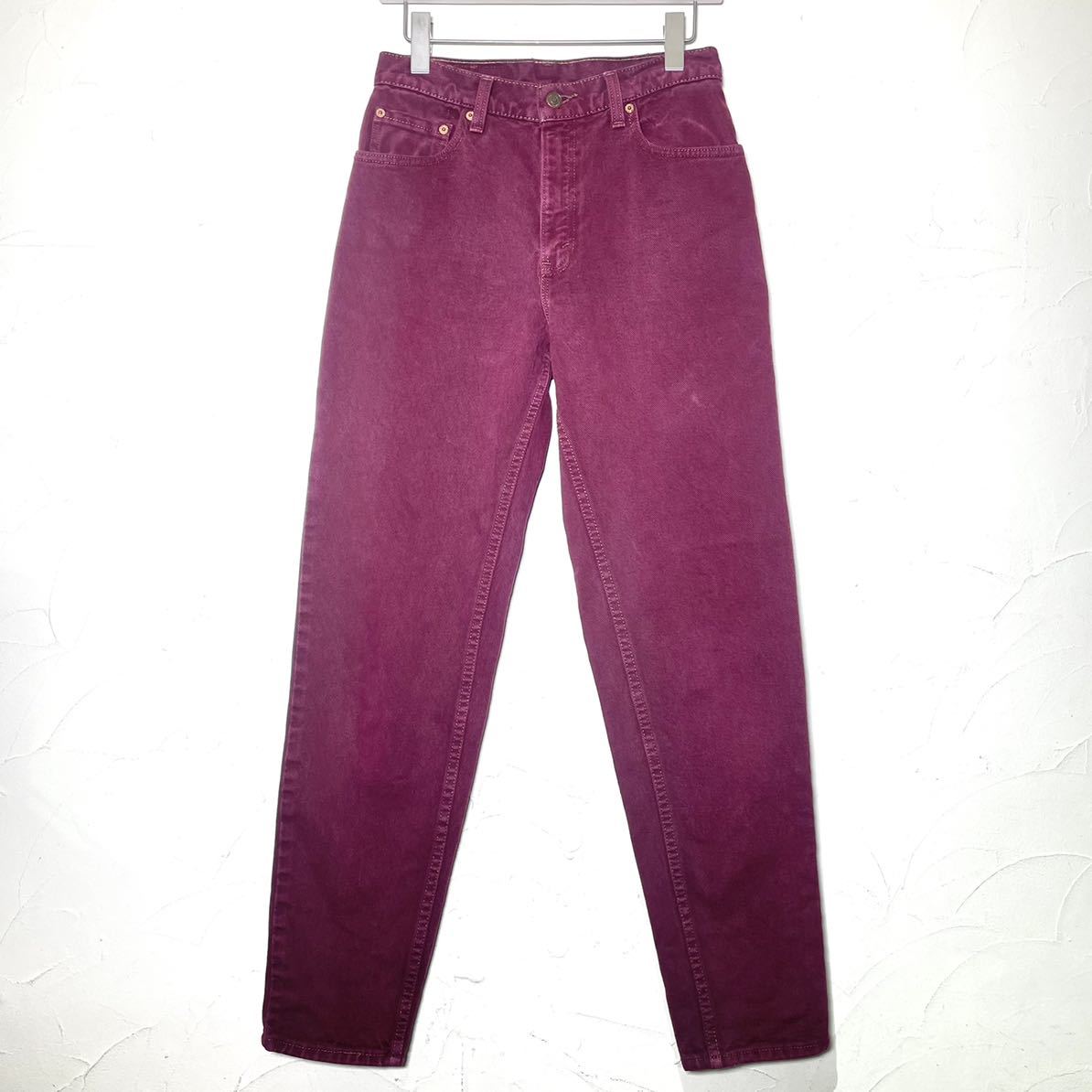 USA製 Levi's リーバイス550 バーガンディ デニムパンツ ビンテージ ジーンズ vintage 古着 No.5