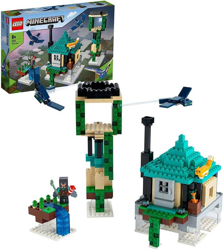 新品　未開封　送料無料　レゴ(LEGO) マインクラフト そびえる塔　トライデント　ファントム　エリトラ　ネザライト　レゴブロック